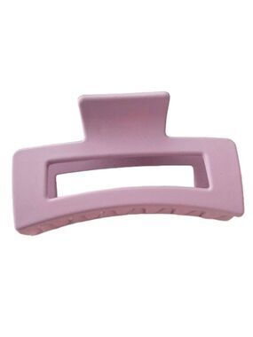 $10 (2 for $16) Large Solid Matte Lavender Hair Claw Clip Rectangular Crab Clip
